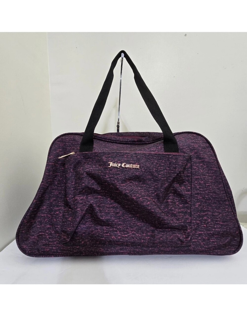 JUICY COUTURE 22" Rolling Duffel Bag Weekender‎ Carry On Marled Deep Purple